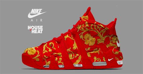 nike uptempo red versace|Nike Uptempo Shoes .